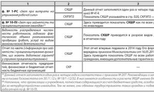 По заполнению формы государственного статистического наблюдения